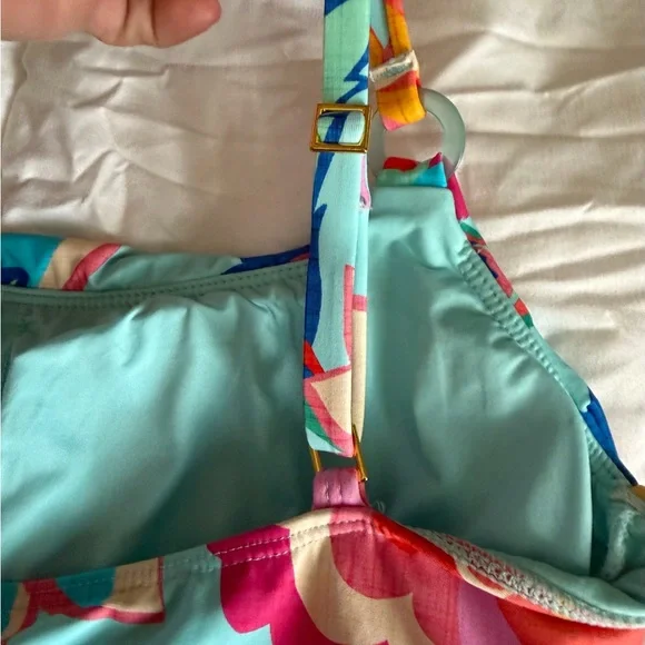 La Blanca Aqua Floral One-Piece Swimsuit - Picture 5 of 8